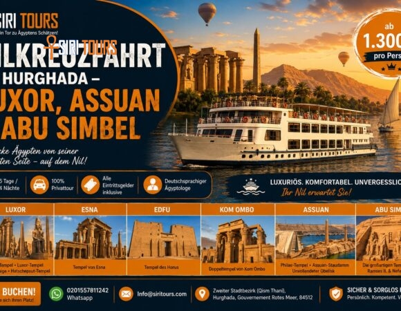 Nilkreuzfahrt ab Hurghada – Luxor, Assuan & Abu Simbel